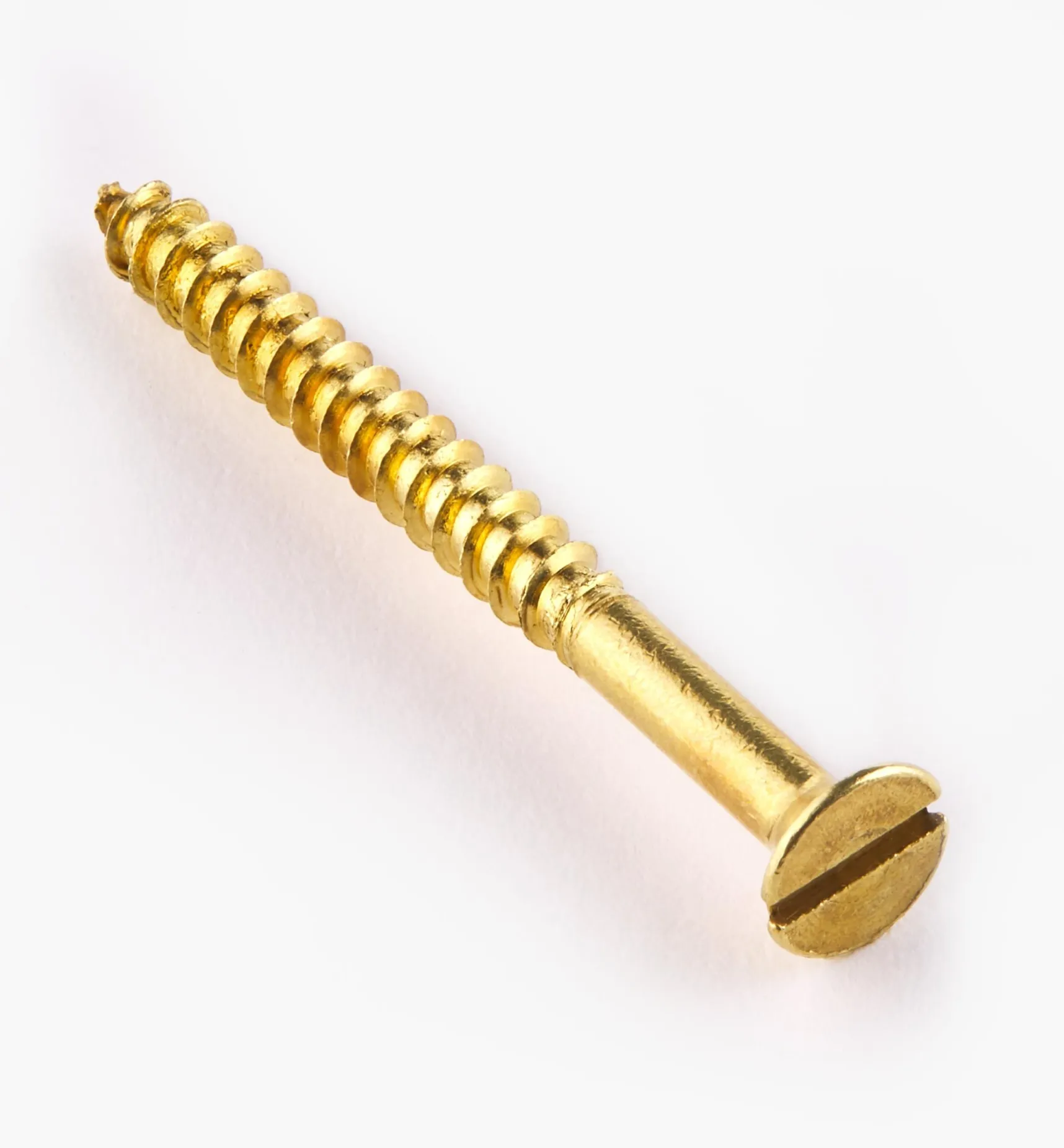 Best 1 1/2" #6 Flat-Head Brass Screws Screws