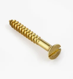Hot 1 1/4" #8 Flat-Head Brass Screws Screws
