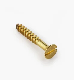 1 1/4" #10 Flat-Head Brass Screws Screws