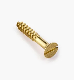 Outlet 1" #8 Flat-Head Brass Screws Screws