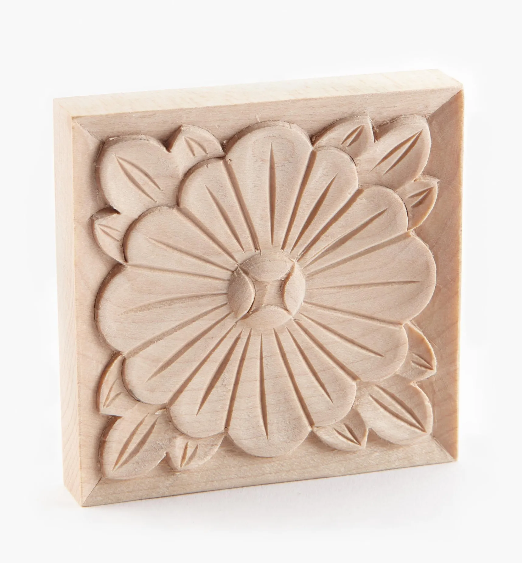 New 2 3/4" Hand-Carved Square Appliqué Project Supplies