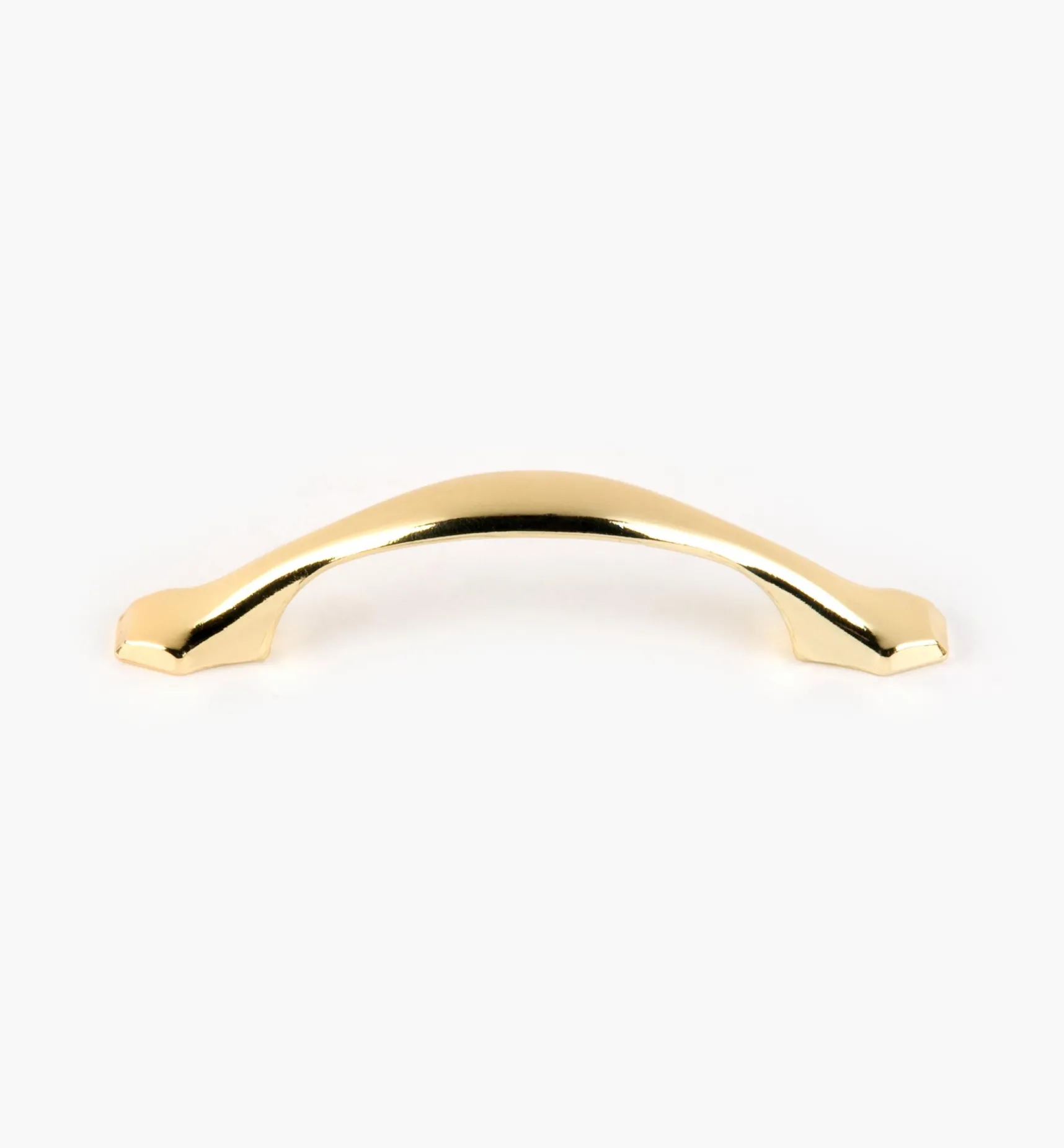 Clearance 4 1/4" Ultra-Bright Brass Finish Eclipse Pull Pulls