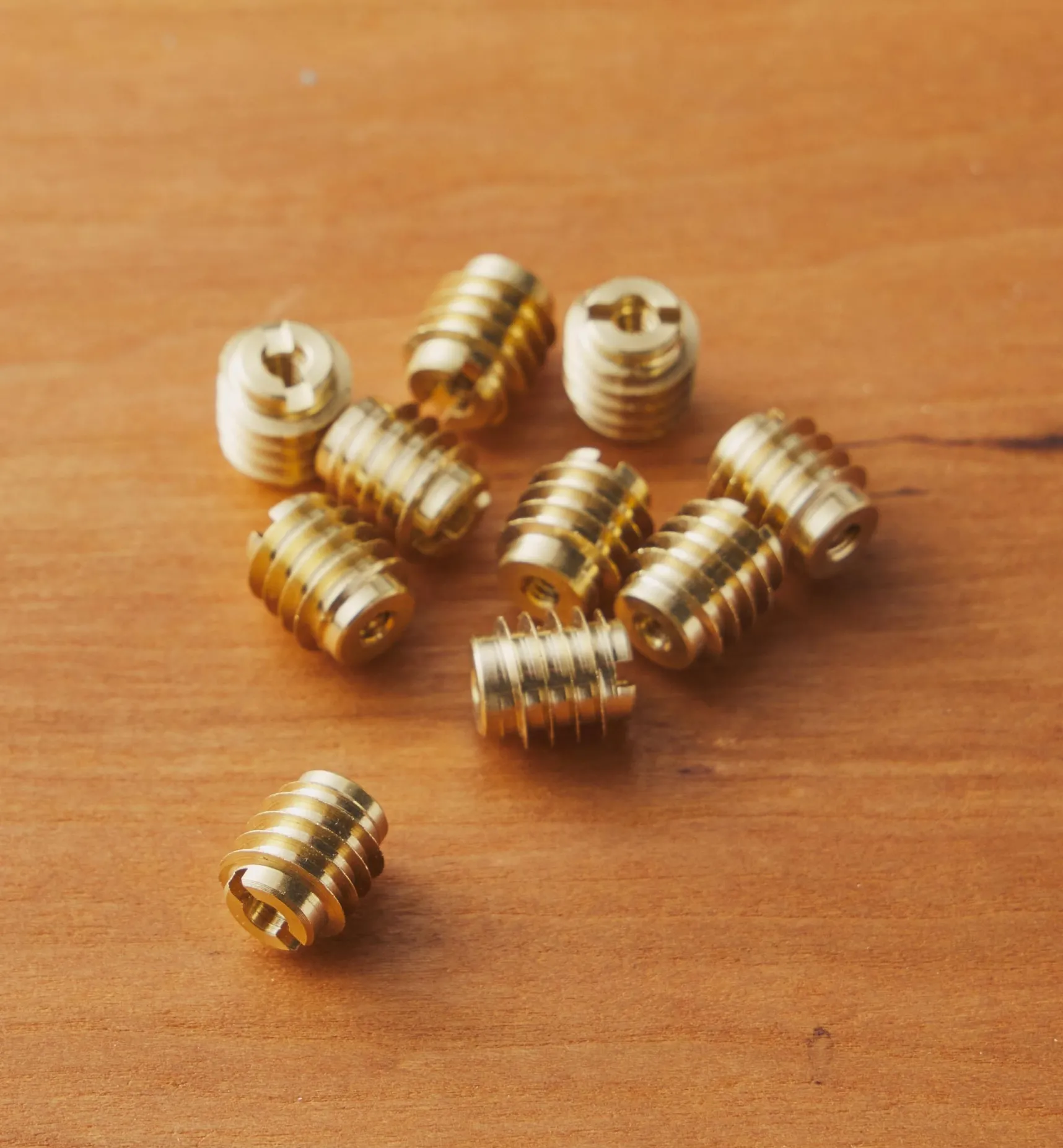 Clearance 4-40 Brass Knife-Edge Insert Nuts Fasteners