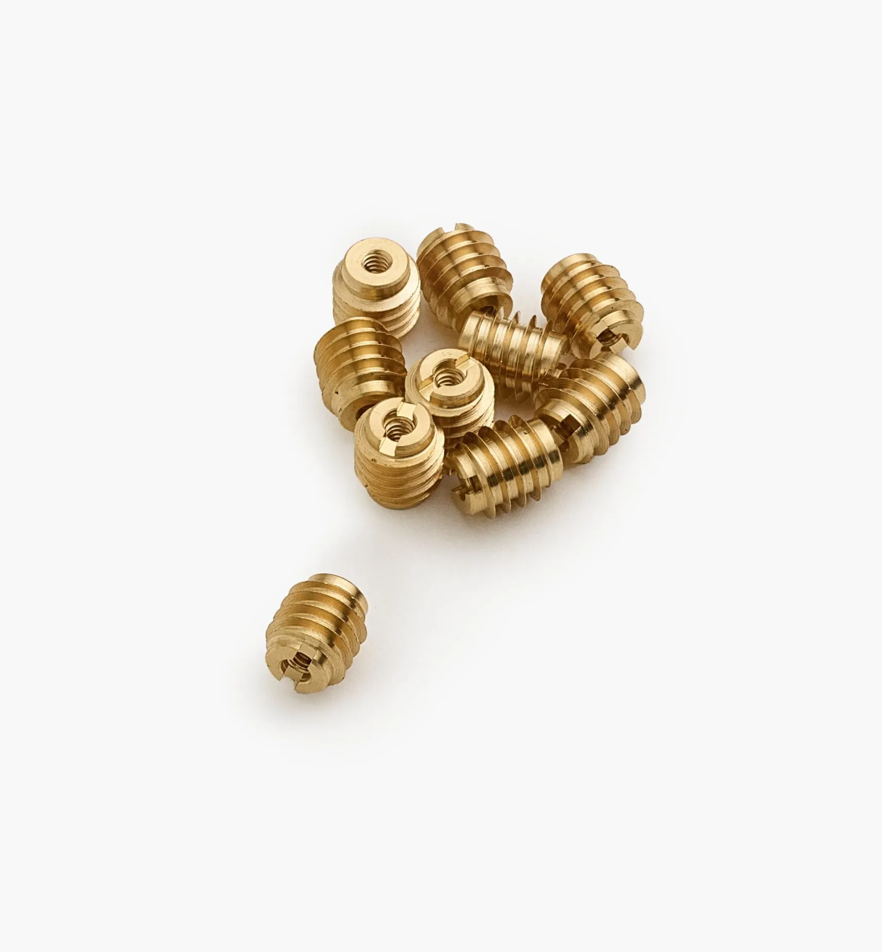 Clearance 4-40 Brass Knife-Edge Insert Nuts Fasteners