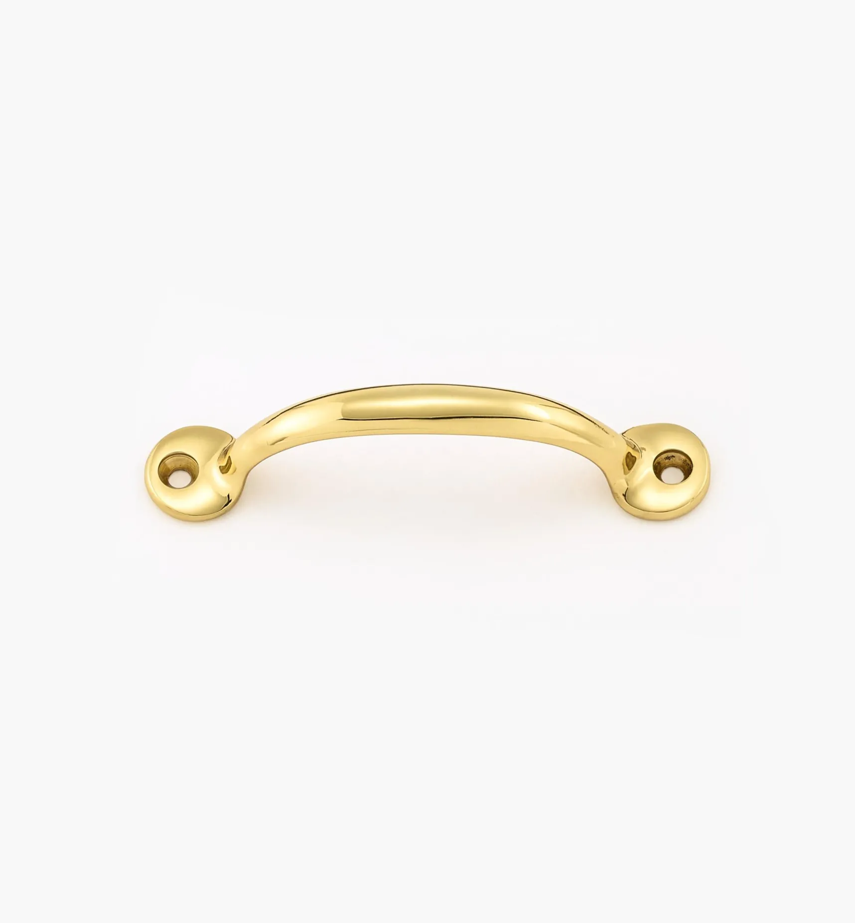 New 4" Cast Brass Oval-Post Utility Handle Handles