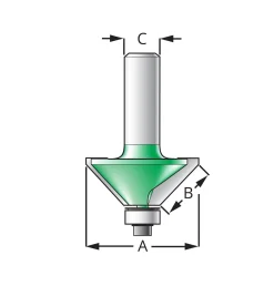 New 45° Chamfer Bits Routing