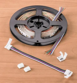 New 8' Color-Controlled RGB+W LED Tape Light Set, 30+30 LEDs/m Lighting