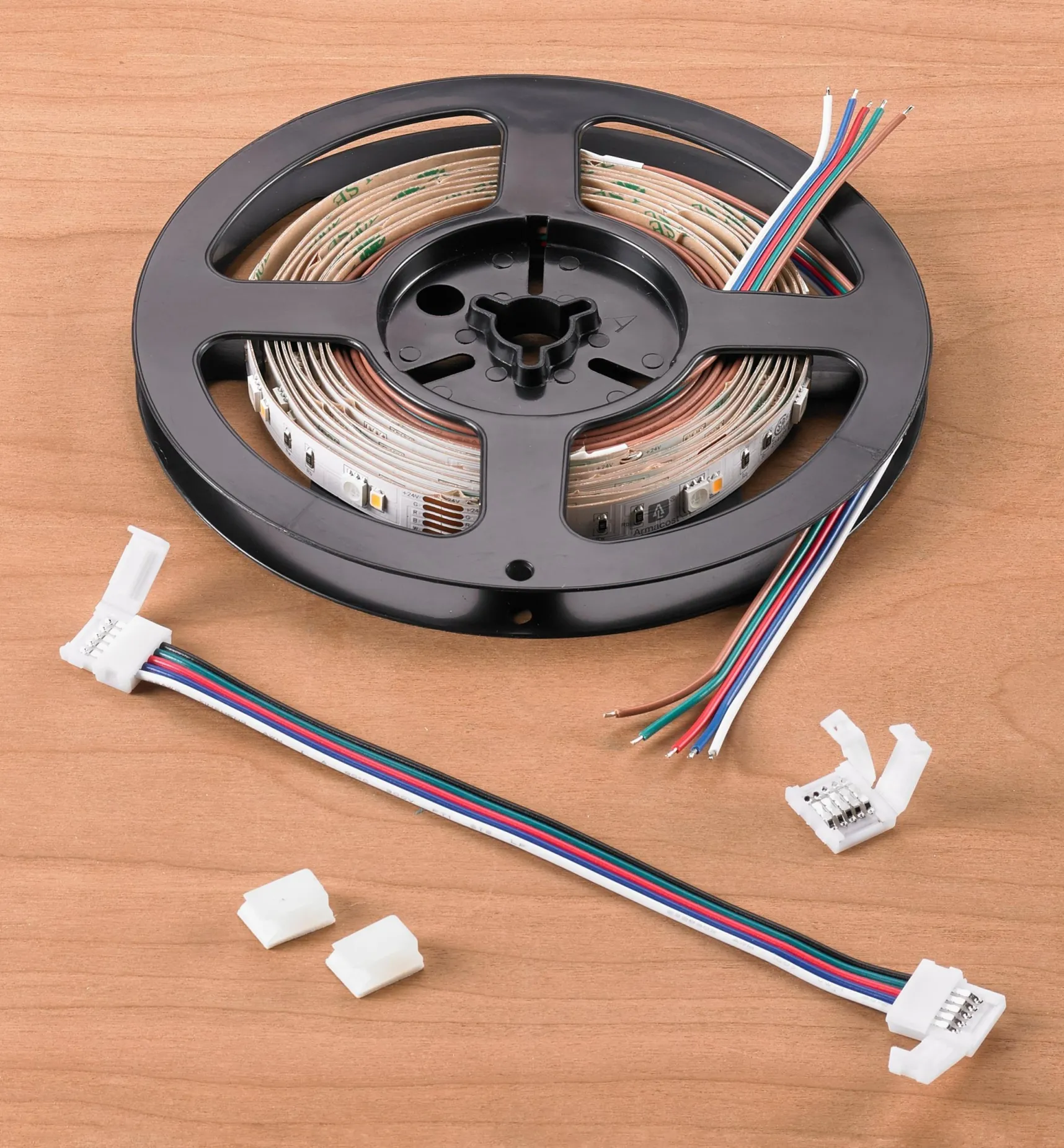 New 8' Color-Controlled RGB+W LED Tape Light Set, 30+30 LEDs/m Lighting