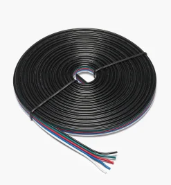 Discount 22 Ga. Five-Conductor Flat Ribbon Wire For RGB+W LED Tape Lights Lighting