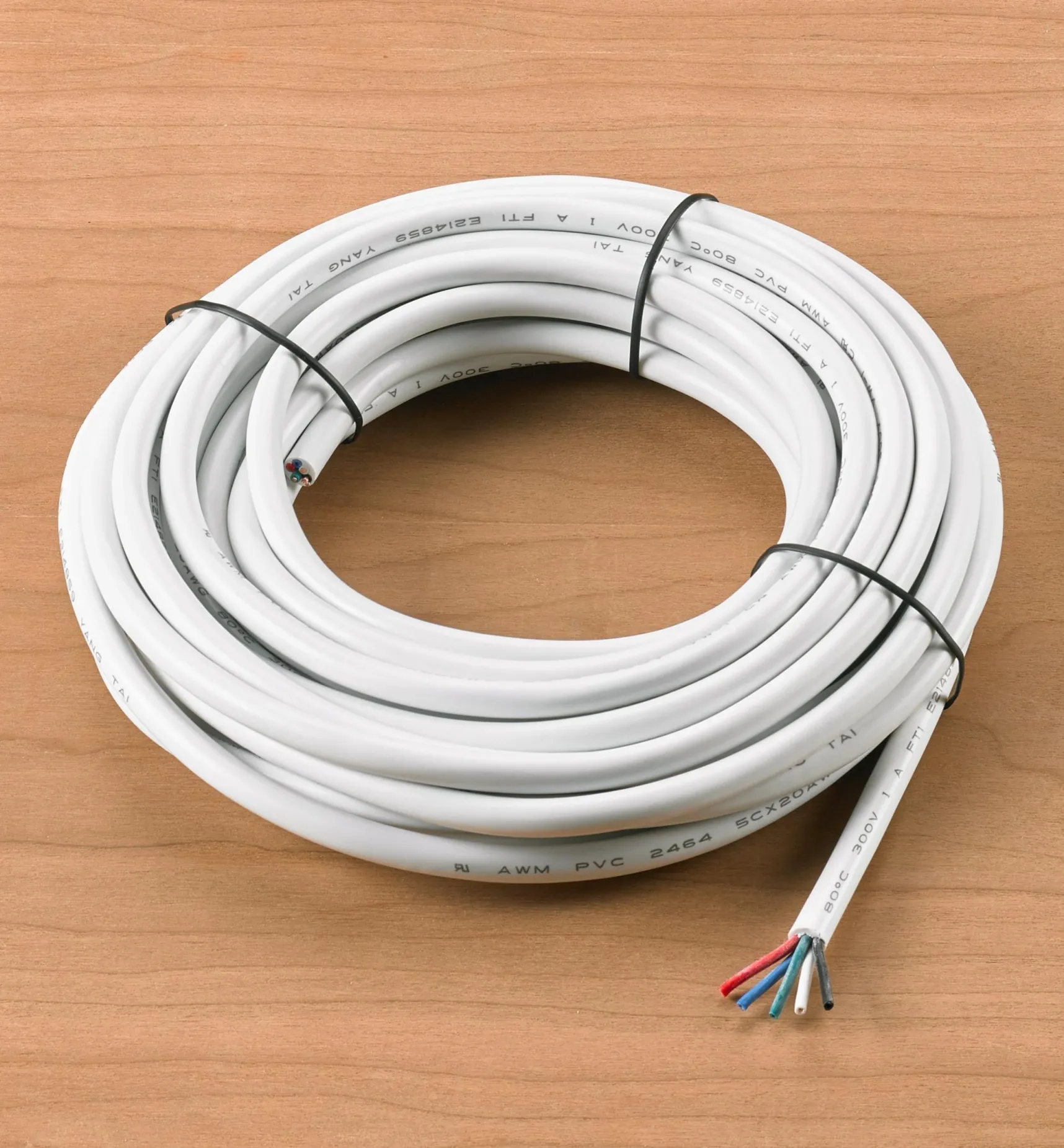 Hot 20 Ga. Five-Conductor In-Wall Wire For RGB+W LED Tape Lights Lighting