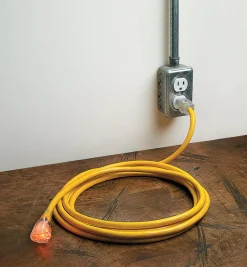 Best 15' Heavy-Duty 12 Gauge Extension Cord Power Cords & Bars