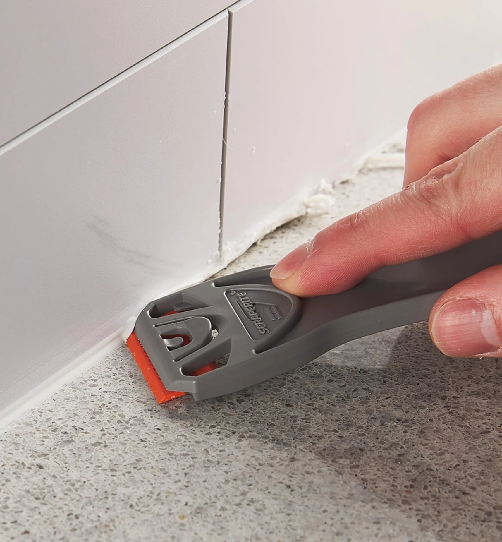 Outlet 6" Holder & 6 Orange Plastic Razor Blades Scrapers