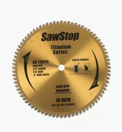 Sale 10" Titanium-Coated Saw Blades For SawStop Saws Power Tool Accessories