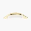 4" Ultra-Bright Brass Finish Eclipse Pull Pulls
