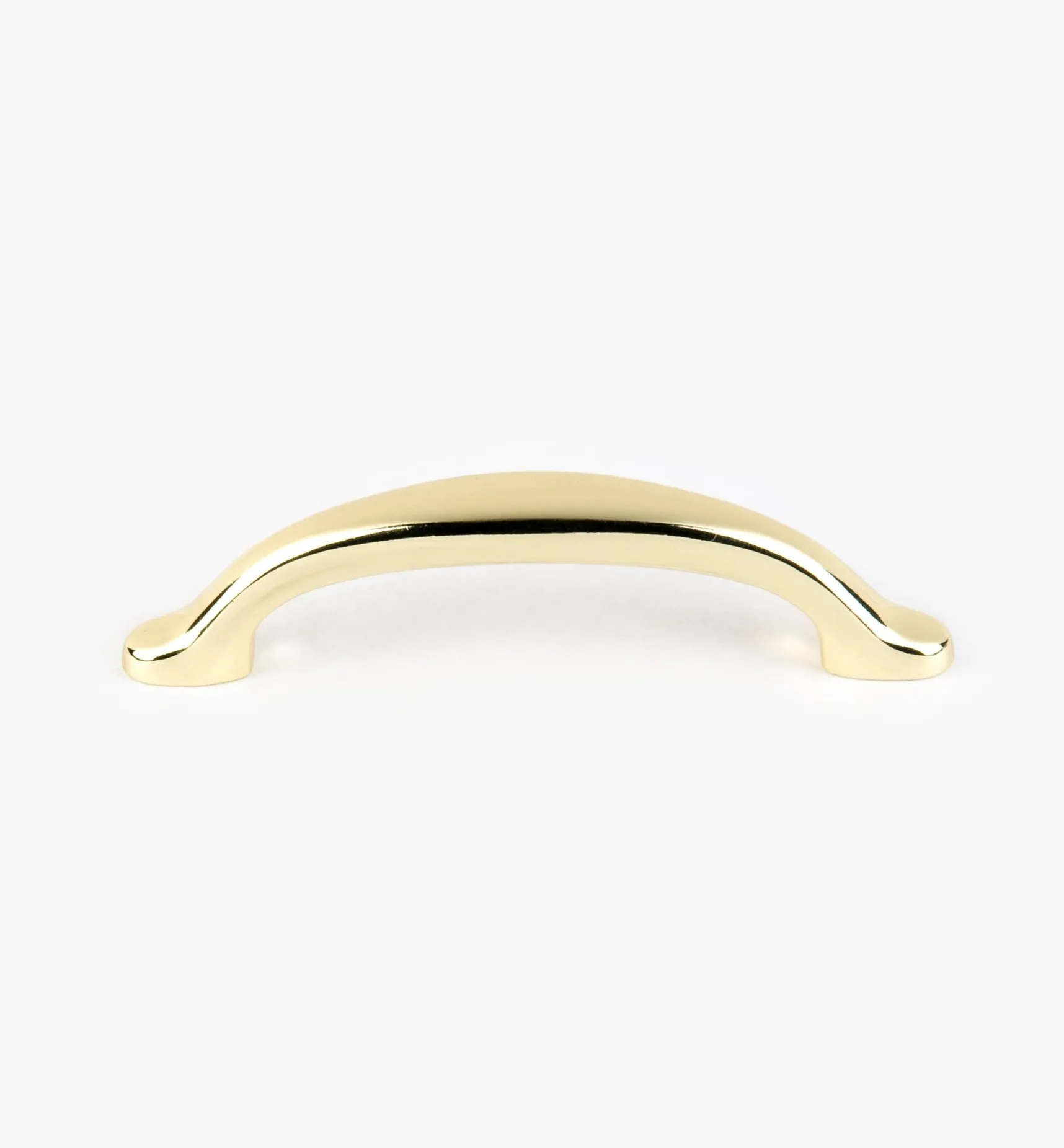 4" Ultra-Bright Brass Finish Eclipse Pull Pulls