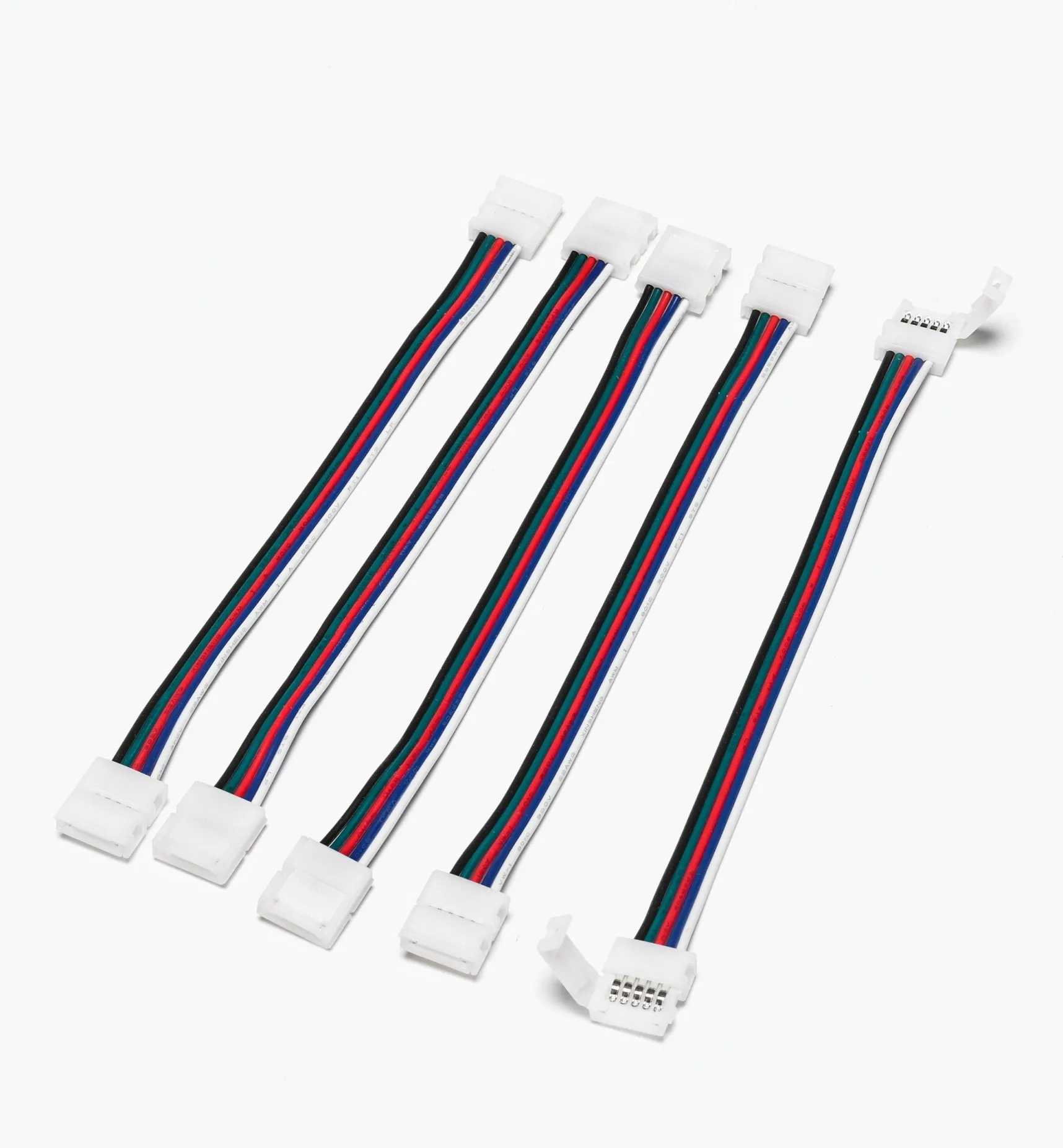 6" Wire-Lead Connectors For RGB+W LED Tape Lights Lighting