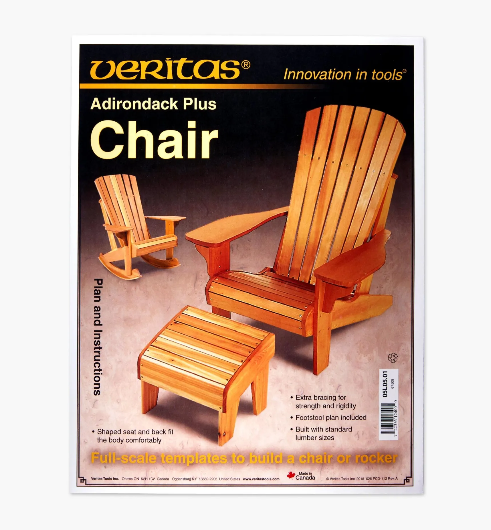 Sale Adirondack Plus Chair & Footstool Plan Plans