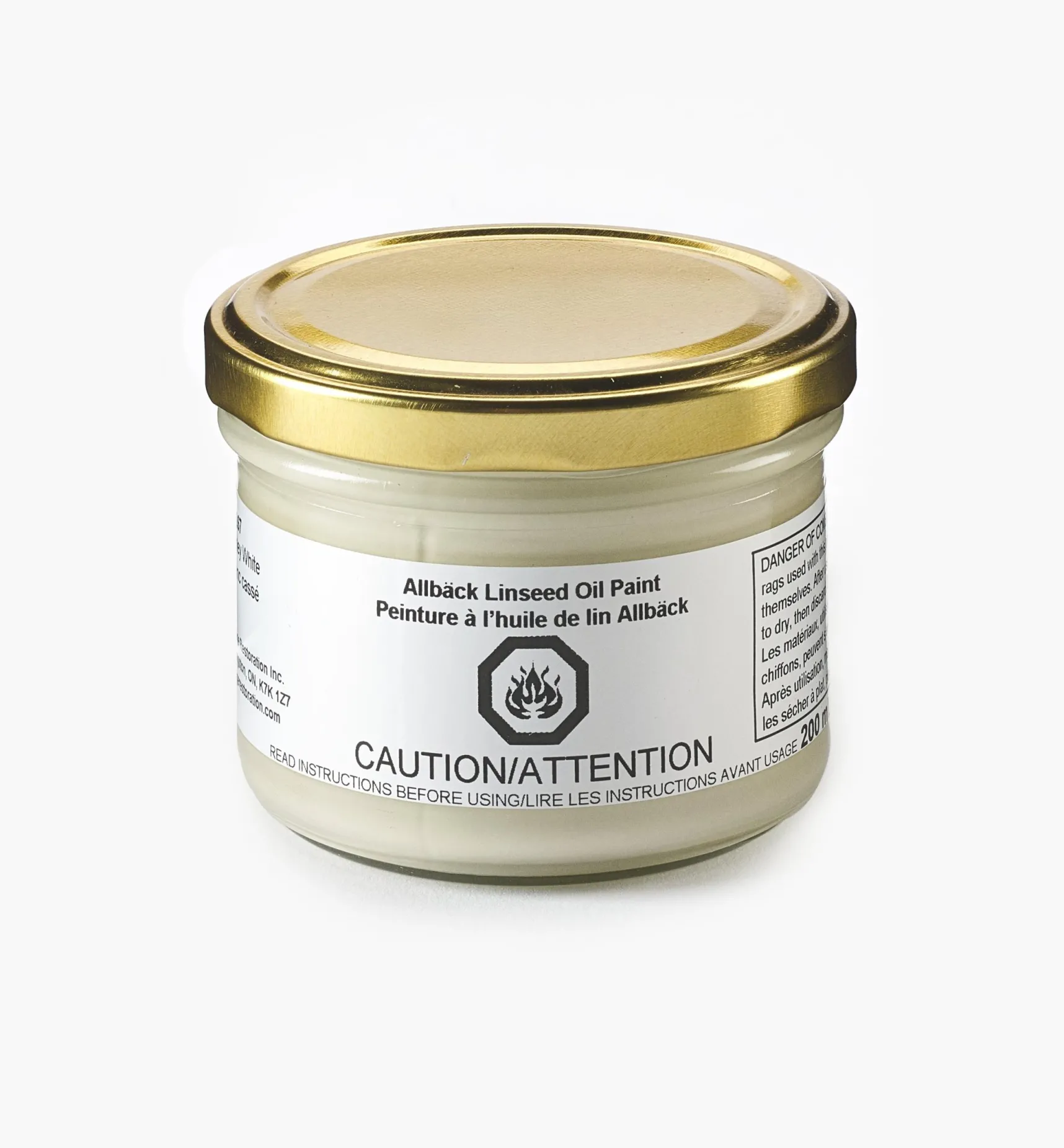 Allbäck Barley White Linseed Oil Paint Supplies