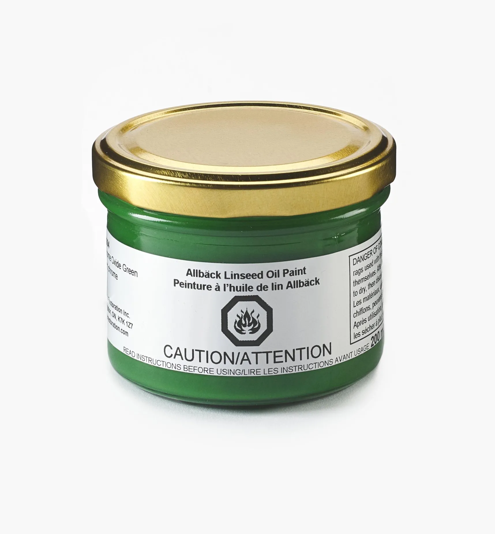 Sale Allbäck Chrome Oxide Green Linseed Oil Paint Supplies