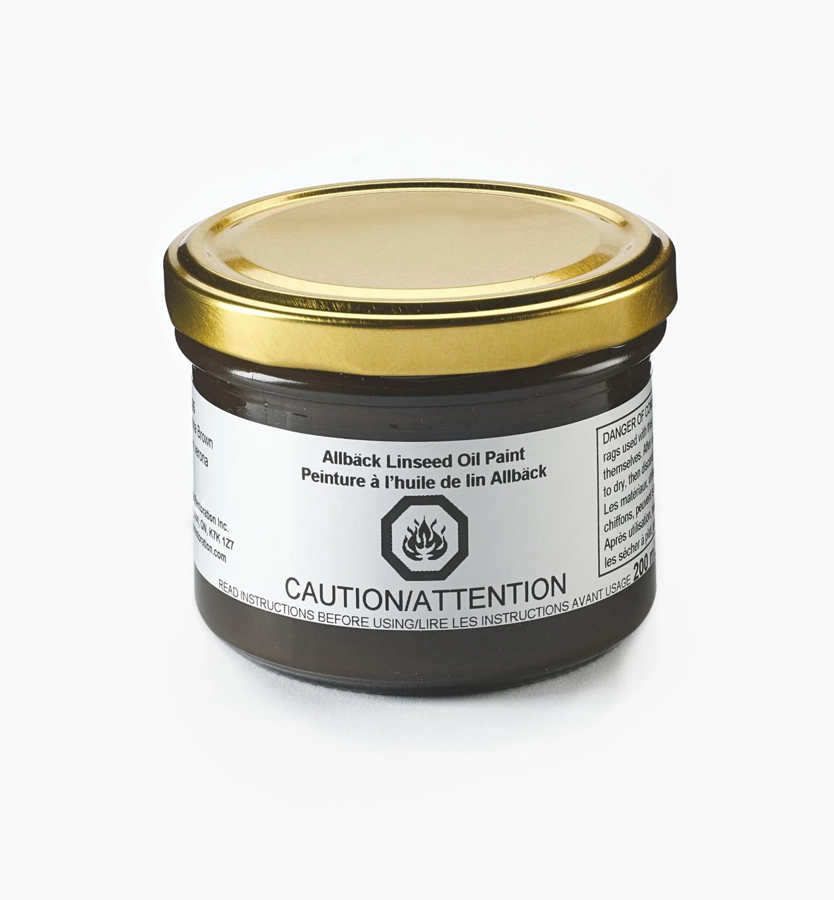 Discount Allbäck Verona Brown Linseed Oil Paint Supplies