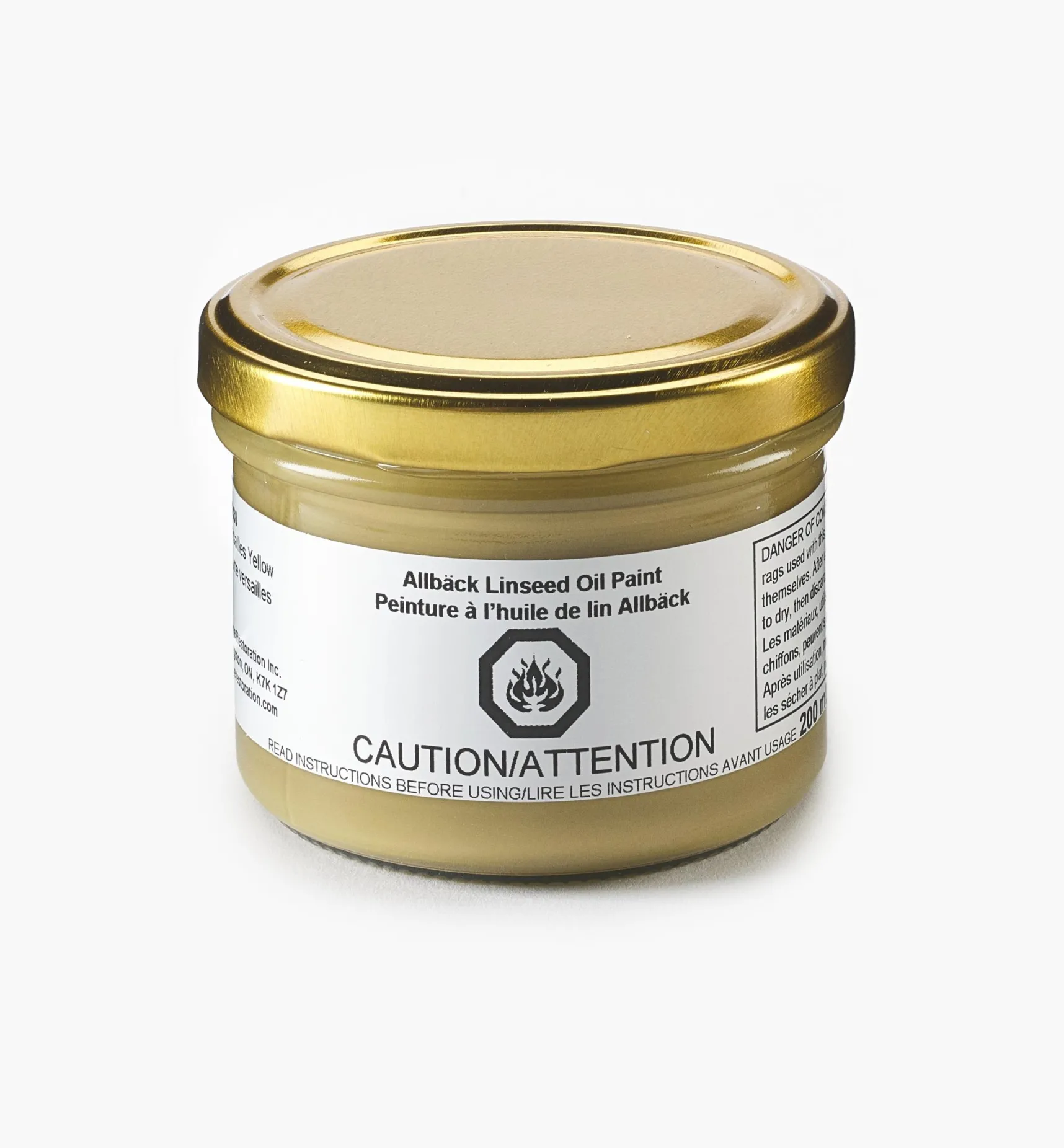Online Allbäck Versailles Yellow Linseed Oil Paint Supplies