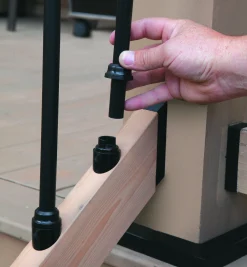 Clearance Angled-Base Stair Adapters For Titan Snap 'N Lock Baluster System Outdoor Hardware