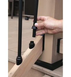 Clearance Angled-Base Stair Adapters For Titan Snap 'N Lock Baluster System Outdoor Hardware