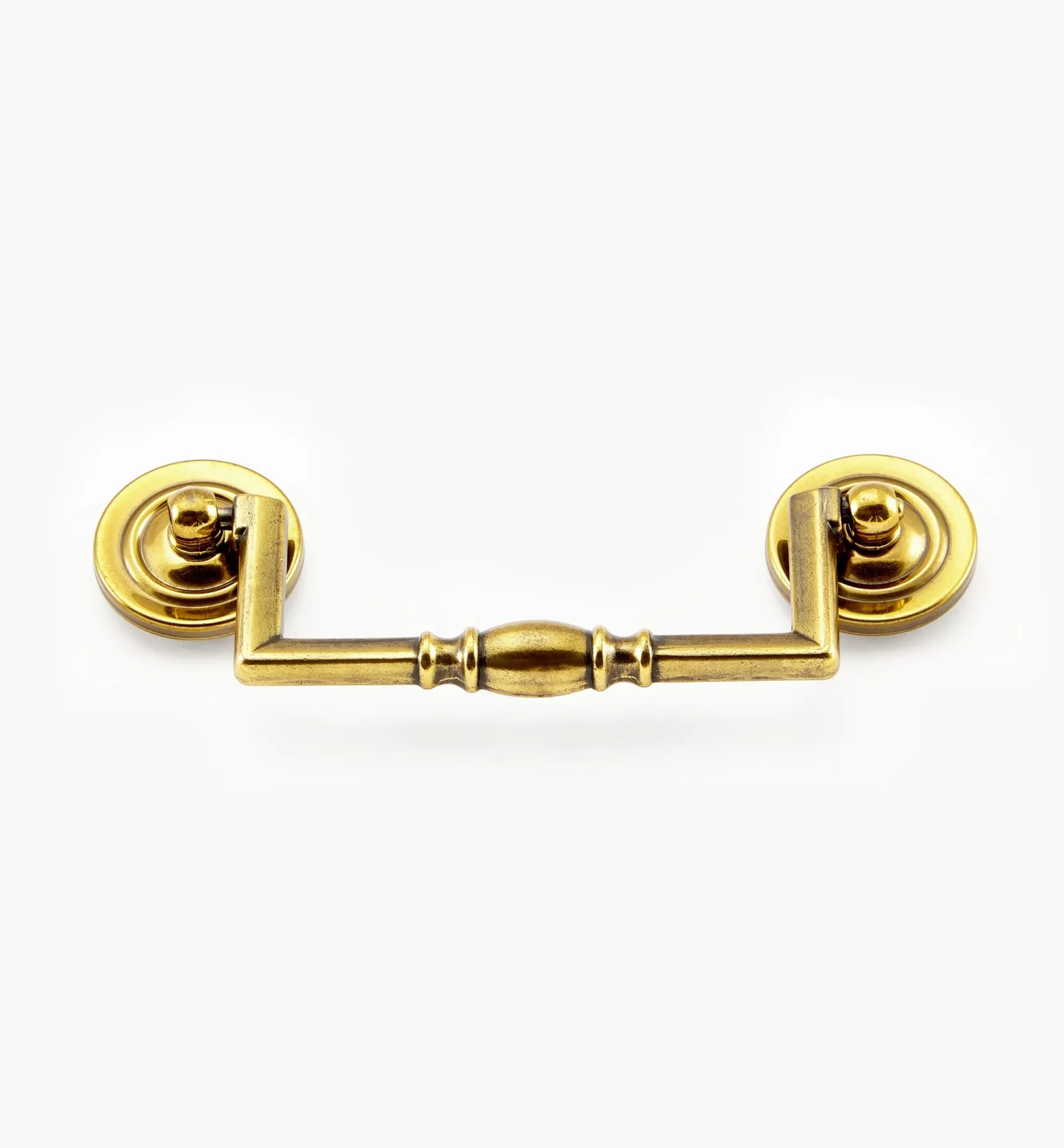 Best Antique Brass Traditional Squared Bail Pull Pulls