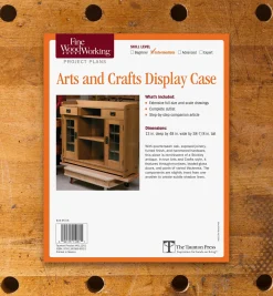 New Arts And Crafts Display Case Plan Plans
