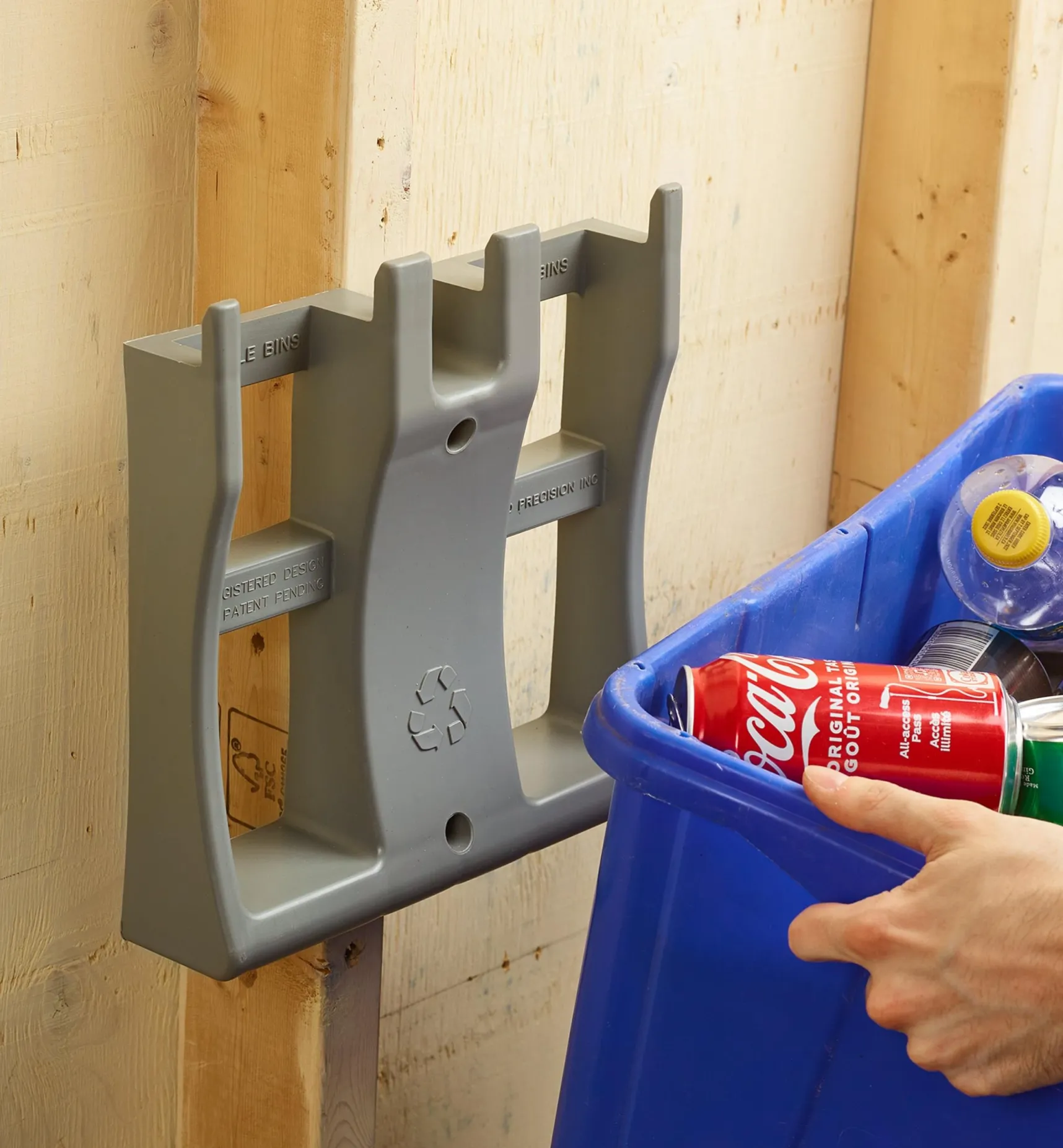 Outlet Bin Brackets Trash & Recycling
