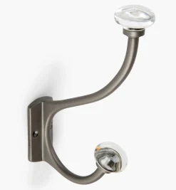 Hot Brass Coat Hook With Crystal Knobs Hooks