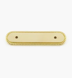New Brass Pearl-Edge Handle Escutcheon Escutcheons