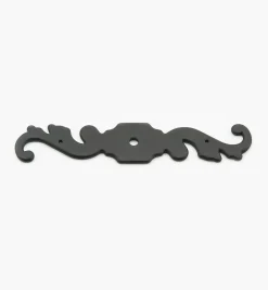 New Brass Plate Scroll Escutcheon (#5) Escutcheons