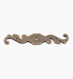 New Brass Plate Scroll Escutcheon (#5) Escutcheons
