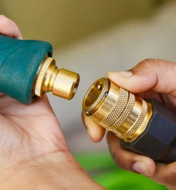 Discount Brass Quick Connect Set With Water Stop Hoses & Accessories