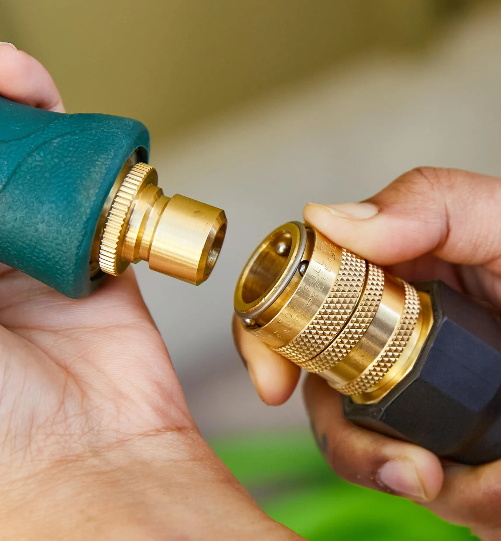 Discount Brass Quick Connect Set With Water Stop Hoses & Accessories