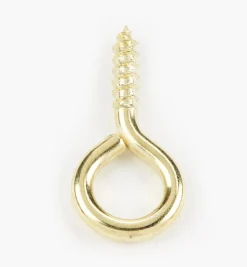 Clearance Brass-Plated Screw Eyes Hooks