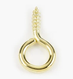 Clearance Brass-Plated Screw Eyes Hooks