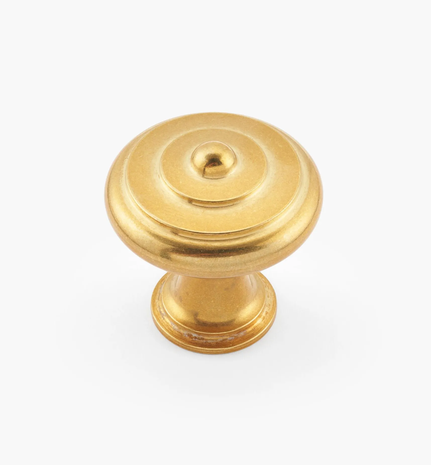 Outlet Brusso Brass Concentric Ring Knob Knobs