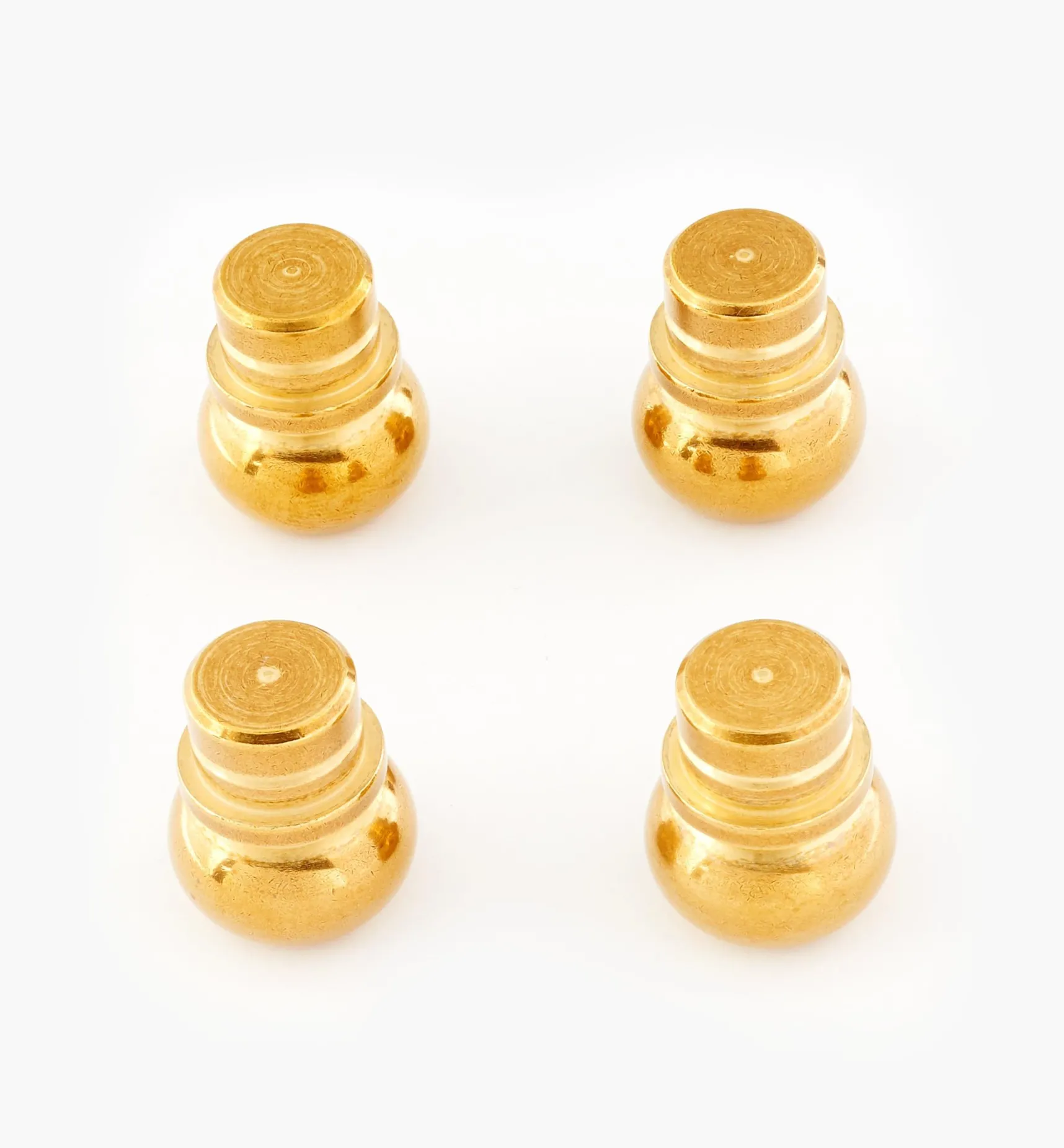 New Brusso Large Round Box Feet Box Hardware
