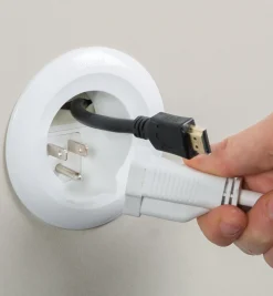 Online Cable Grommet Kit For Wall-Mounted Electronics Cable Management