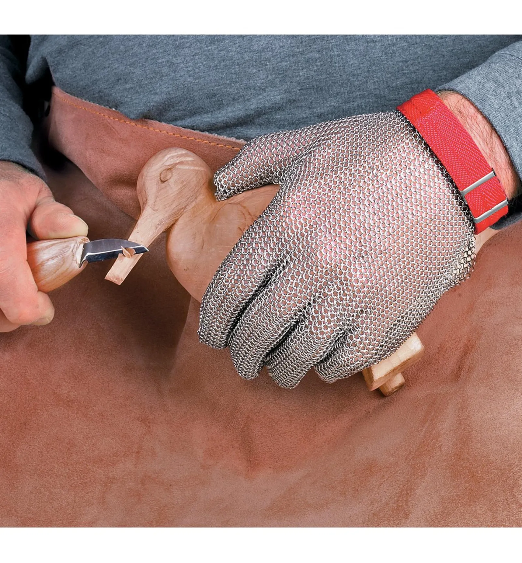 Carver's Chain Mail Glove Safety Gear