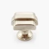 Cast Modern Satin Nickel Square Knob Knobs