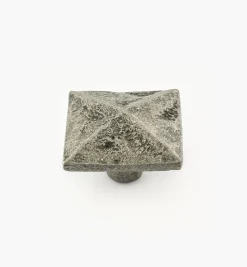 Clearance Cast Pewter Square Knob Knobs