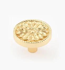 Clearance Cast Roped Flower Knob Knobs