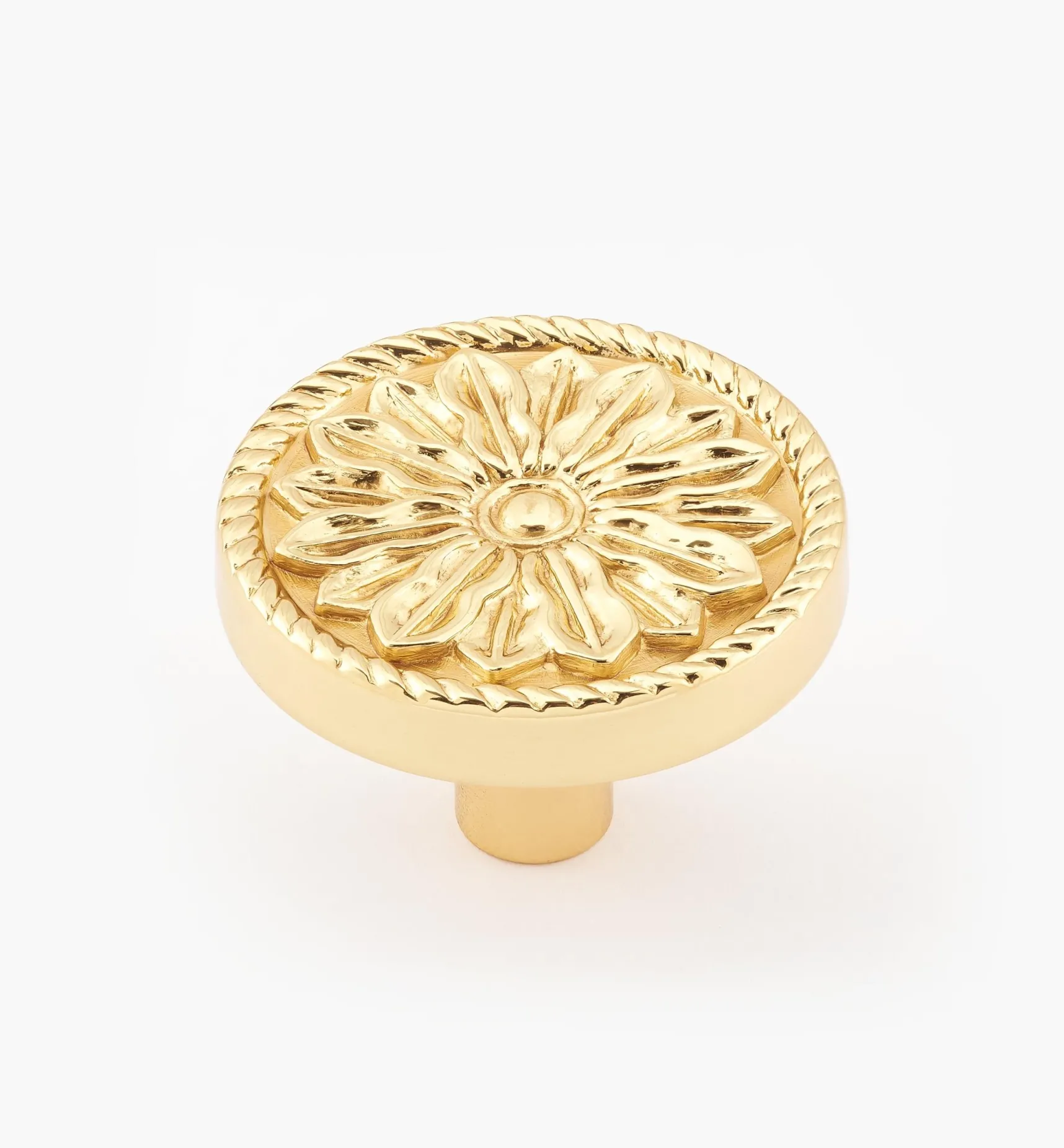 Clearance Cast Roped Flower Knob Knobs