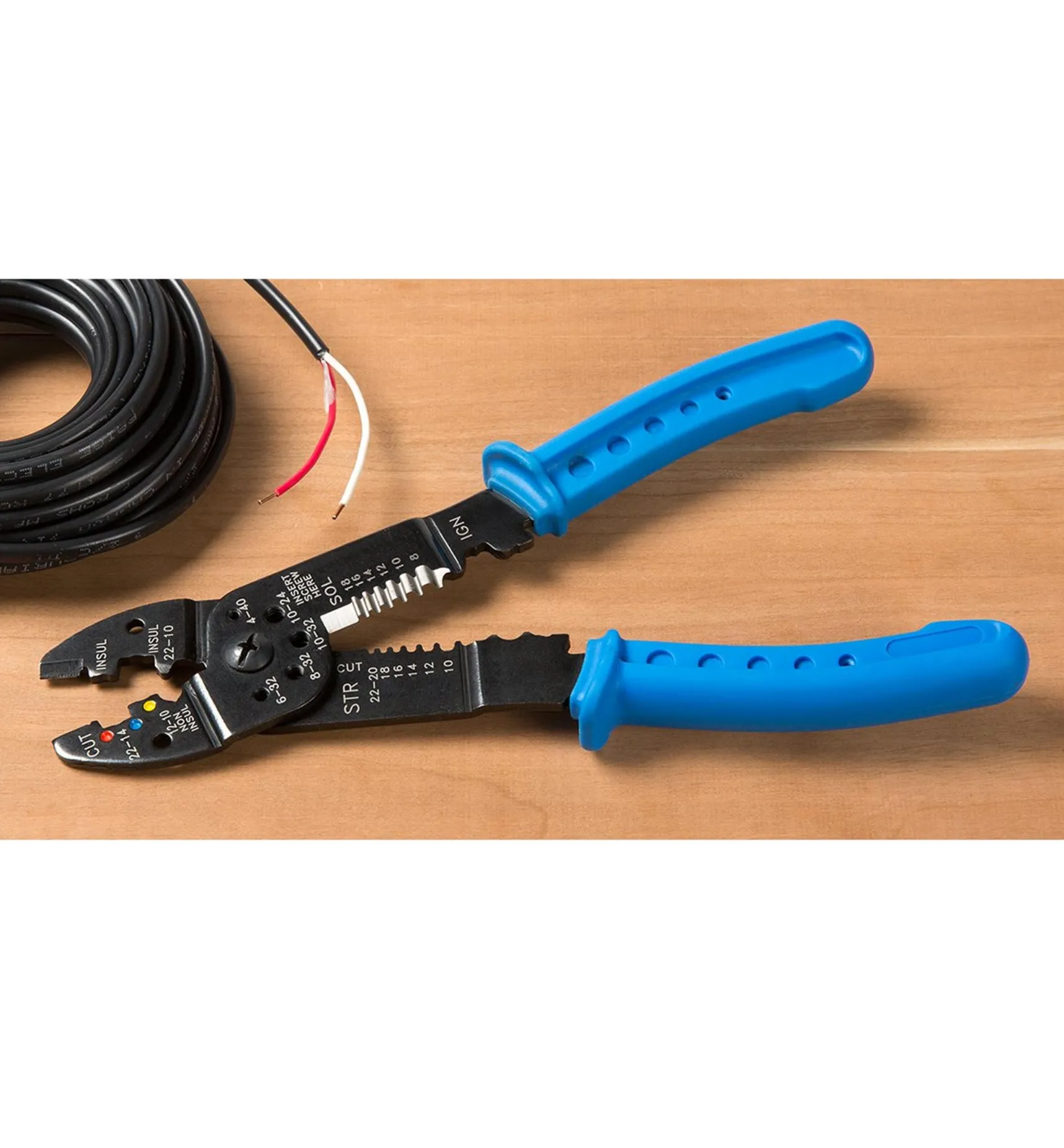 Outlet Crimper/Wire Stripper Hand Tools