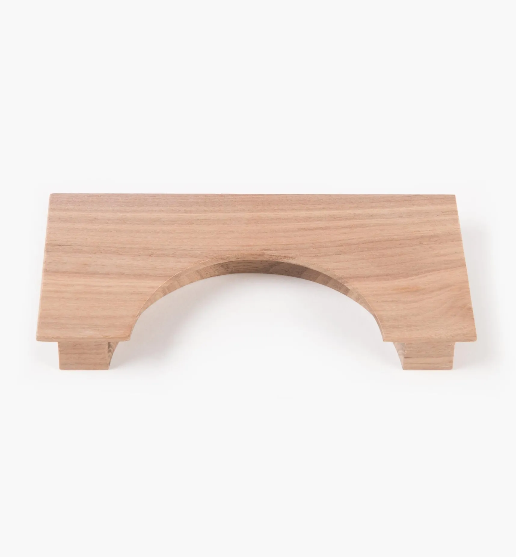 New Danish Walnut Semicircular Framed Pull Pulls
