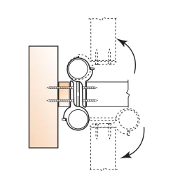 Double-Acting Hinges Architectural Hardware