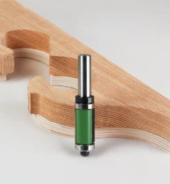 Double-Bearing Flush Trimming/Template Bits Routing
